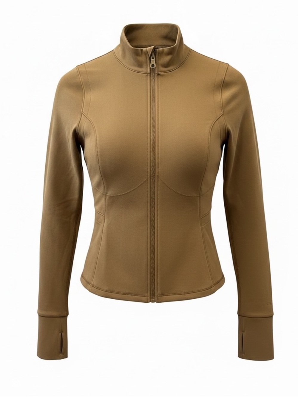 Girlfriend Collective Parker Seamed Jacket Sepia Brown